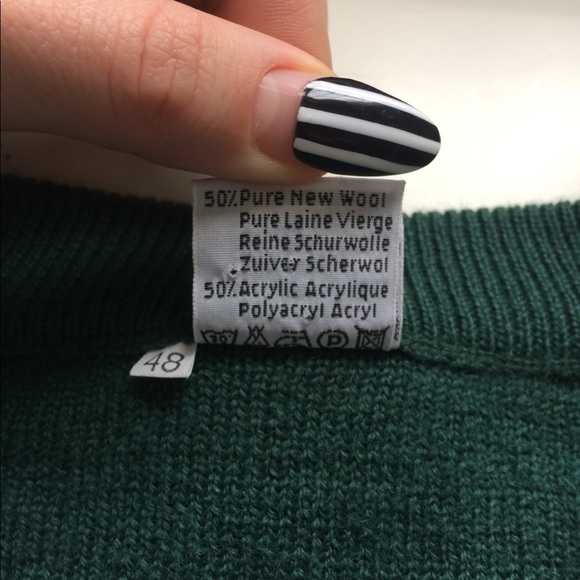 LASA Forest Green Wool Blend Sweater - Picture 8 of 8